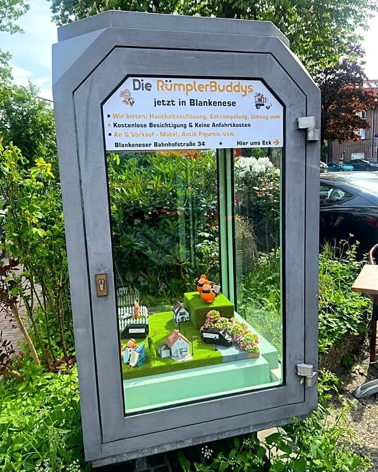 RümplerBuddys Miniatur-Garten Schaukasten in Hamburg Blankenese